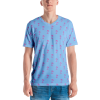 Blue & Pink Palm Tree V-Neck